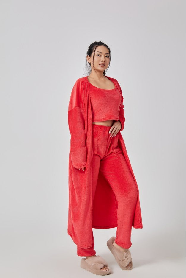 3-Piece Cozy Pajama Lounge Set for Women