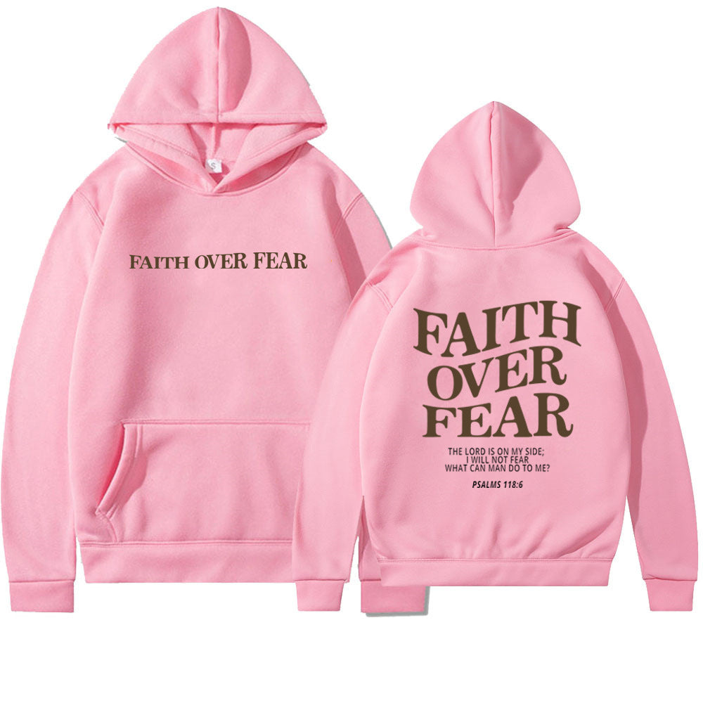 Faith Over Fear Hoodie - Inspirational Bible Verse Sweatshirt